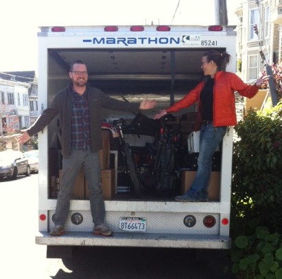 The moving truck is packed. It all fits!