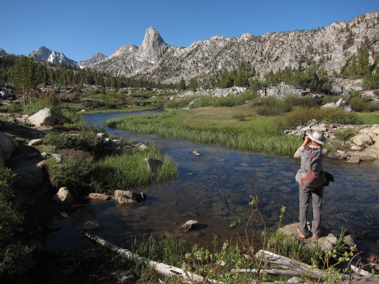 Chris taking photo in Kings Canyon NP