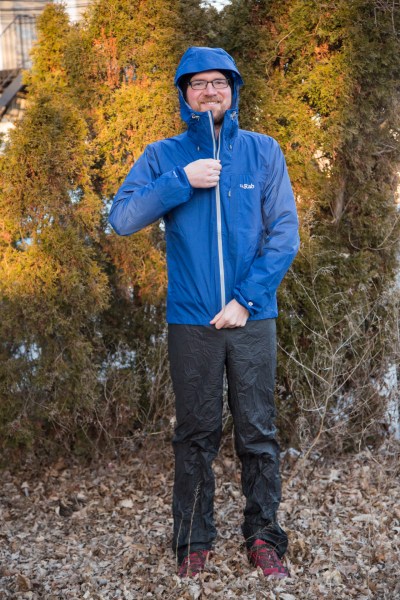 Shutterbug in his Rab Pulse jacket and Montbell Dynamo wind pants