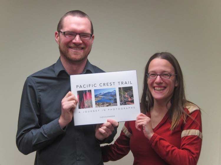 Holding our PCT Photo Book