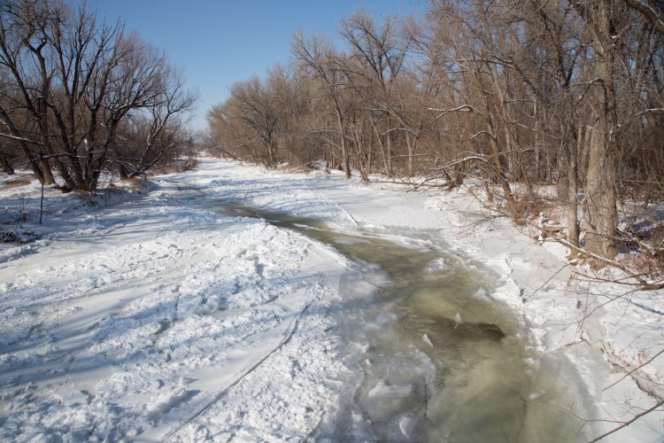 Frozen Poudre River