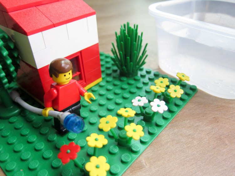 Lego scene depicting human water use