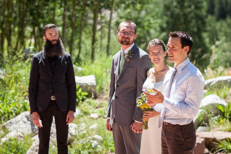 Jim reads a passage (photo by Kent Meireis)