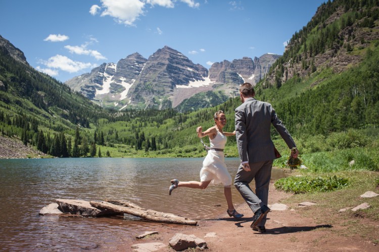 Having fun at Maroon Lake (photo by Kent Meireis)