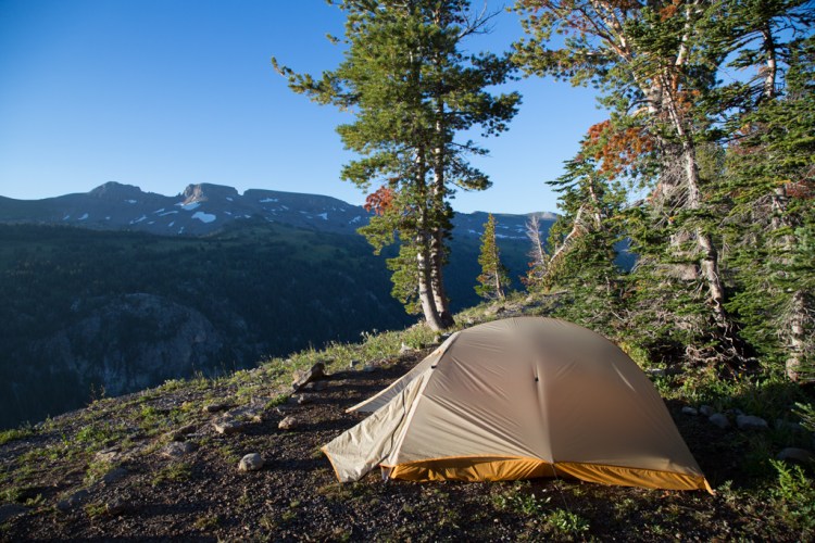 Campsite on Death Canyon Shelf