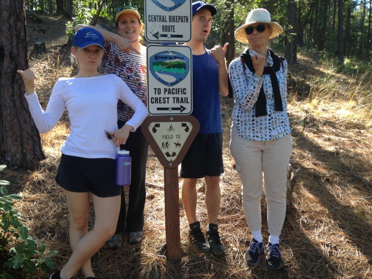 Joe and Lili on the PCT in Oregon